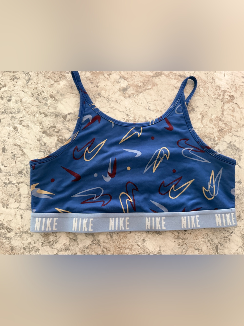 Nike Swoosh Sports Bra Girl’s XL Blue
